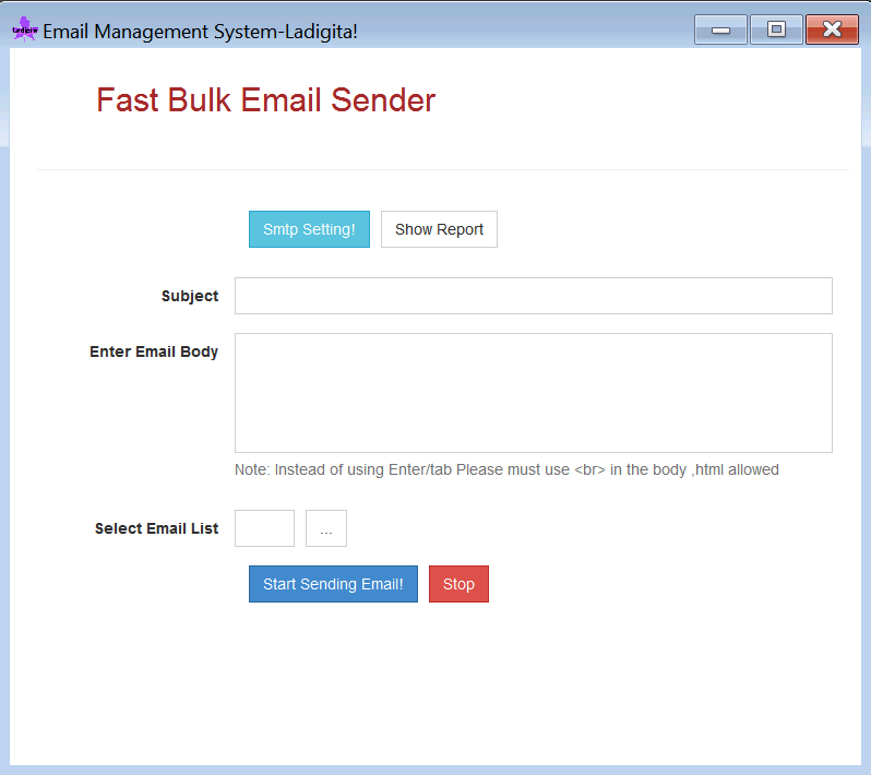 Fast Bulk Email Sender